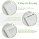 image 3 of Nicola Spring 6 x 6" Deep Photo Frames - Black/White Mount - 3D Deep Box Picture Frame Display Case (16 x 16cm) x5