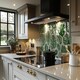 image 2 of Leaves Mixed Splash Back | White