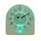 image 1 of Hometime Silent Sweep Round Face Blinking Light Alarm Clock  - White White