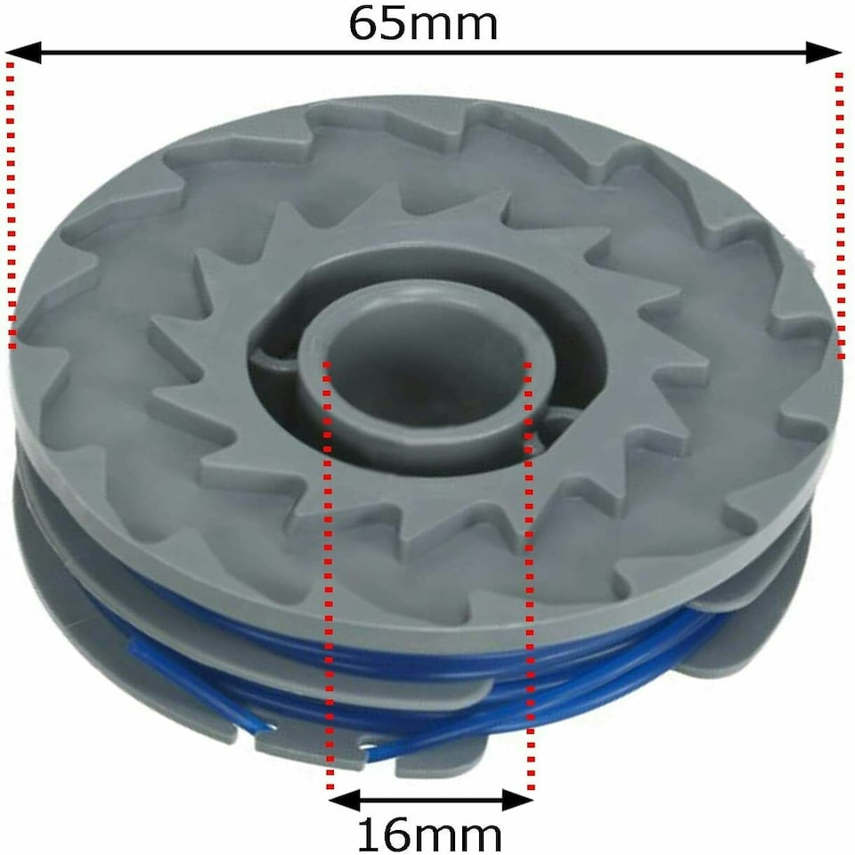 image 1 of SPARES2GO Spool Line + Cover Cap compatible with Flymo Strimmer Trimmer