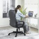 image 6 of HOMCOM Executive Office Chair with High Back, Computer Chair, Charcoal Grey Grey | Black