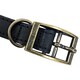 image 4 of HugglePets Legacy Leather Dog Collar - Black Black | XS
