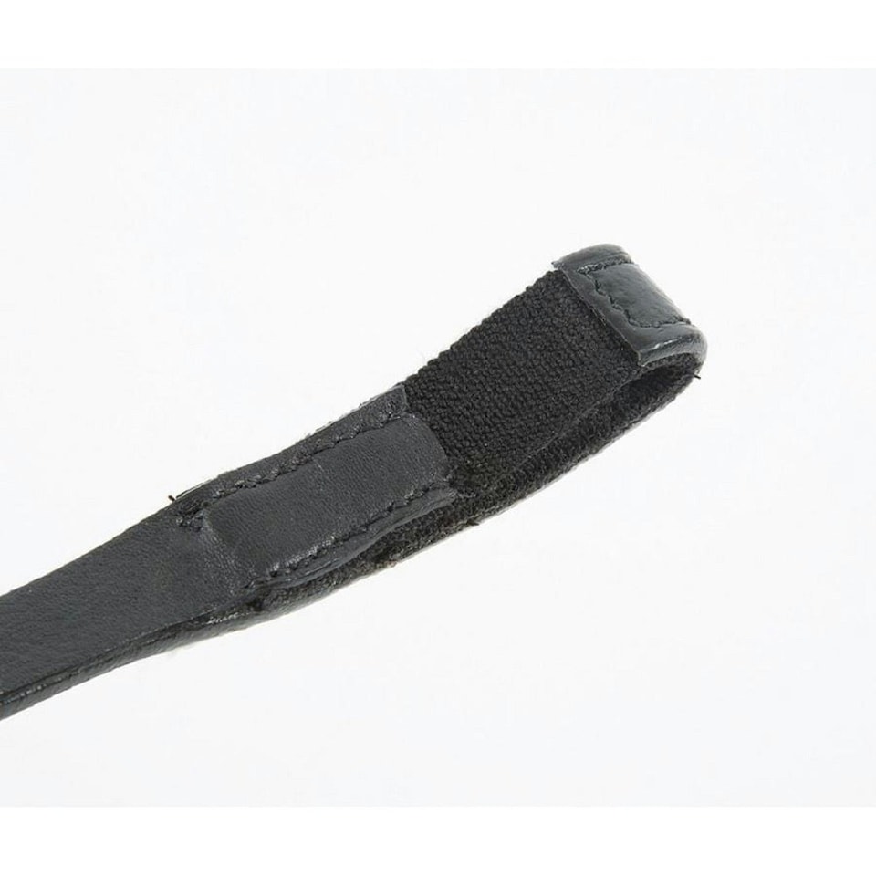 image 1 of Aviemore Leather Plain Horse Browband - Black - Cob