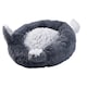 image 2 of Living and Home Round Plush Pet Calming Bed with Cute Ears -Dark Grey（50cm x 20cm）