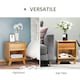 image 4 of HOMCOM Bedside Table Storage Organizer Side Table with Drawer and Shelf Bedroom