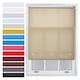 image 1 of FURNISHED Roller Blinds with Square Eyelets and Metal Fittings Made to Measure Sheer Window Blind | Brown | Cappuccino | (W) 120cm x (L) 210cm