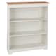 image 5 of Colorado 3 Shelf Low Wide Bookcase - Soft White Finish with Oak Woodgrain Effect Top and Practical Storage | White | Soft White | One Size | 1