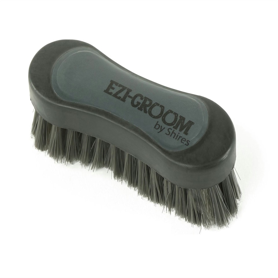 image 1 of Shires Ezi-Groom Grip Face Brush Black | Size: Small
Colour: Black