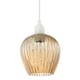 image 2 of Modern Gold Easy Fit Pendant Lighting Shade with Ridged Fluted Lines Gold
