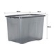 image 5 of Wham Crystal 5 x 80L Stackable Plastic Storage Boxes with Lids Black