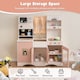 image 7 of COSTWAY Kids Kitchen Playset Toddlers Wooden Pretend Play Kitchen Toy