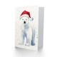 image 2 of Cute Baby Polar Bear With Santa Hat Blank For Him Or Her Art Xmas Festive Christmas Card