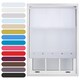 image 1 of FURNISHED Roller Blinds Daylight Square Eyelet Light Filtering Easy Fit Trimmable Window Shade | White | White