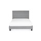 image 5 of Premium Grey Linen Bed with a Horizontal Tufted Headboard - Double 4ft 6" (135cm)
