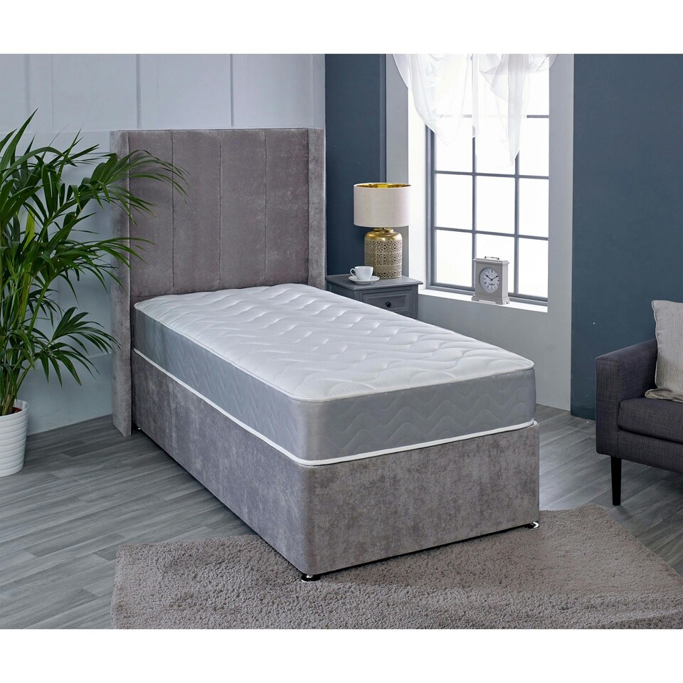 image 1 of Twilight Hybrid Mattress - Soft Firmness Plush Comfort | Grey | Short Single