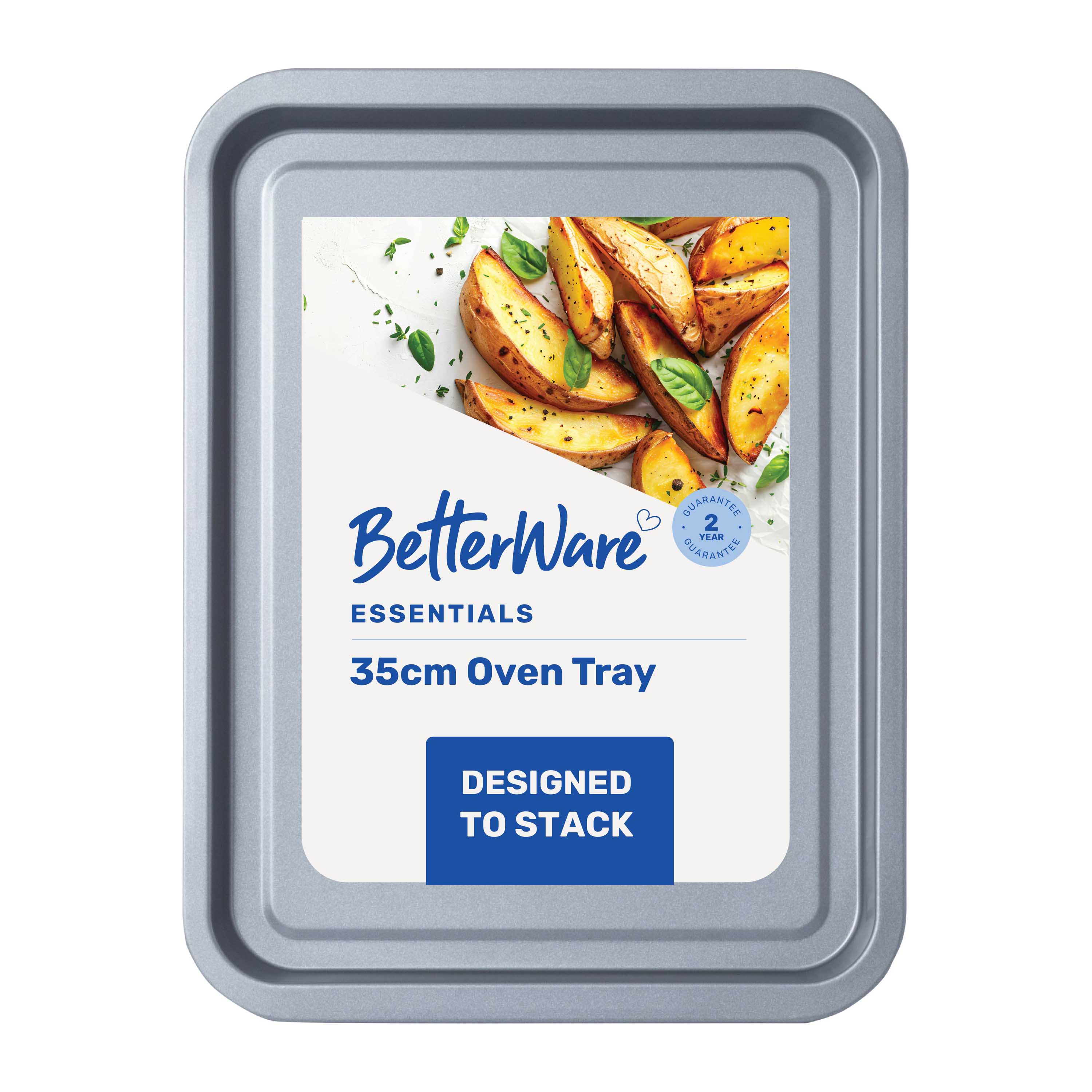 Betterware Essentials 35cm Non-Stick Oven Tray in Silver