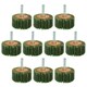 image 4 of 60 Grit 50mm Flap Wheel Disc Abrasive Sanding Pads For Drills 6mm Shank 20pc