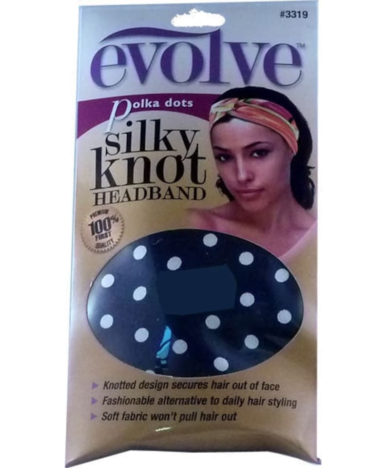 FirstLine Manufacturing Evolve Polka Dot Silky Knot Headband
