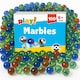 image 1 of SOL 100pk Marbles for Kids, Traditional Glass Marbles in Assorted Colours