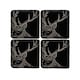 image 1 of The Just Slate Company Set of 4 Stag Slate Coasters