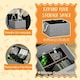 image 5 of PawHut 2 in 1 Dog Steps Ottoman, Pet Stairs for Small Medium Dogs and Cats Grey