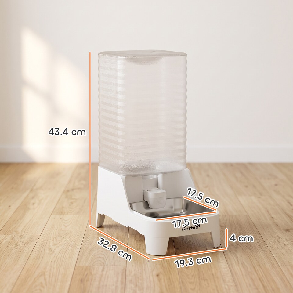 image 1 of PawHut Automatic Pet Water Dispenser, 8L Gravity Dog Water Dispenser