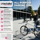 image 2 of Bike Rack, for ground or wall-mounting - for 3 Bikes