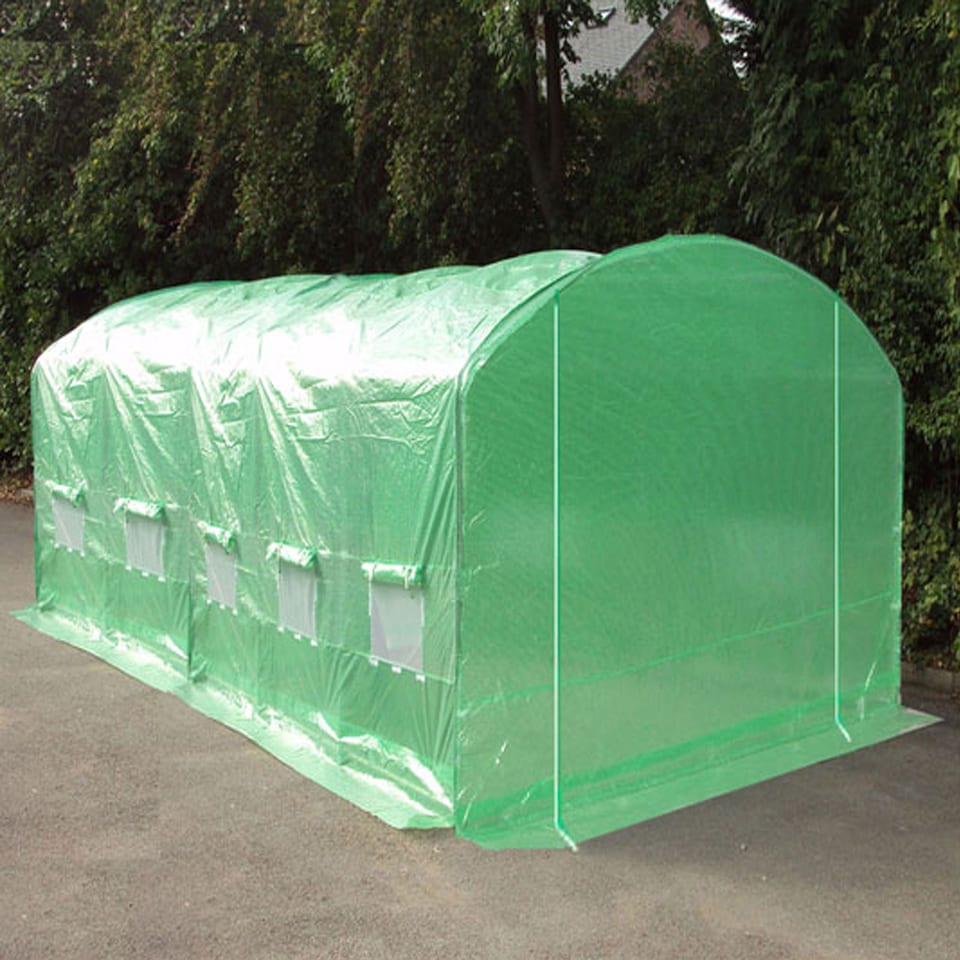 image 1 of 6m x 3.5m Pro Max Polytunnel Greenhouse - Green