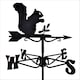 image 2 of Mini Squirrel Weathervane - Steel - L38 x W38 x H49 cm - Black