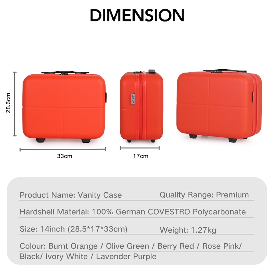 image 1 of Premium 100% Makrolon PC 2 PCS Suitcase Set | Vanity + Cabin Luggage