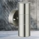 image 7 of Set of 2 Blaze - Stainless Steel Outdoor Up Down Wall Lights | Grey | Clear | 2