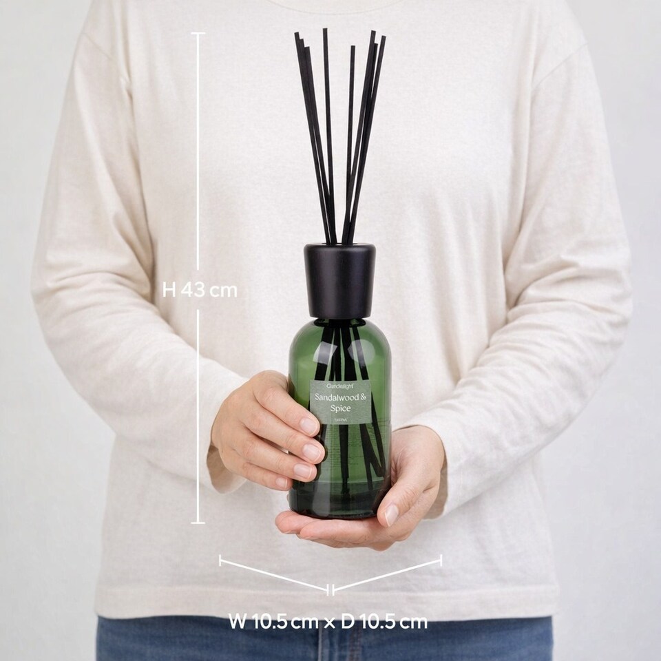 image 1 of Candlelight Reed Diffuser 1000ml - Sandalwood & Spice