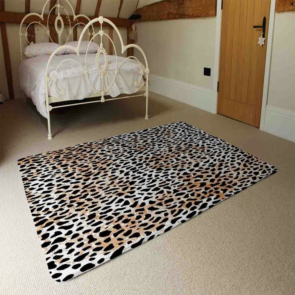 image 1 of Zebra Grunge Print (Rug) Multi | XL: 160x230cm