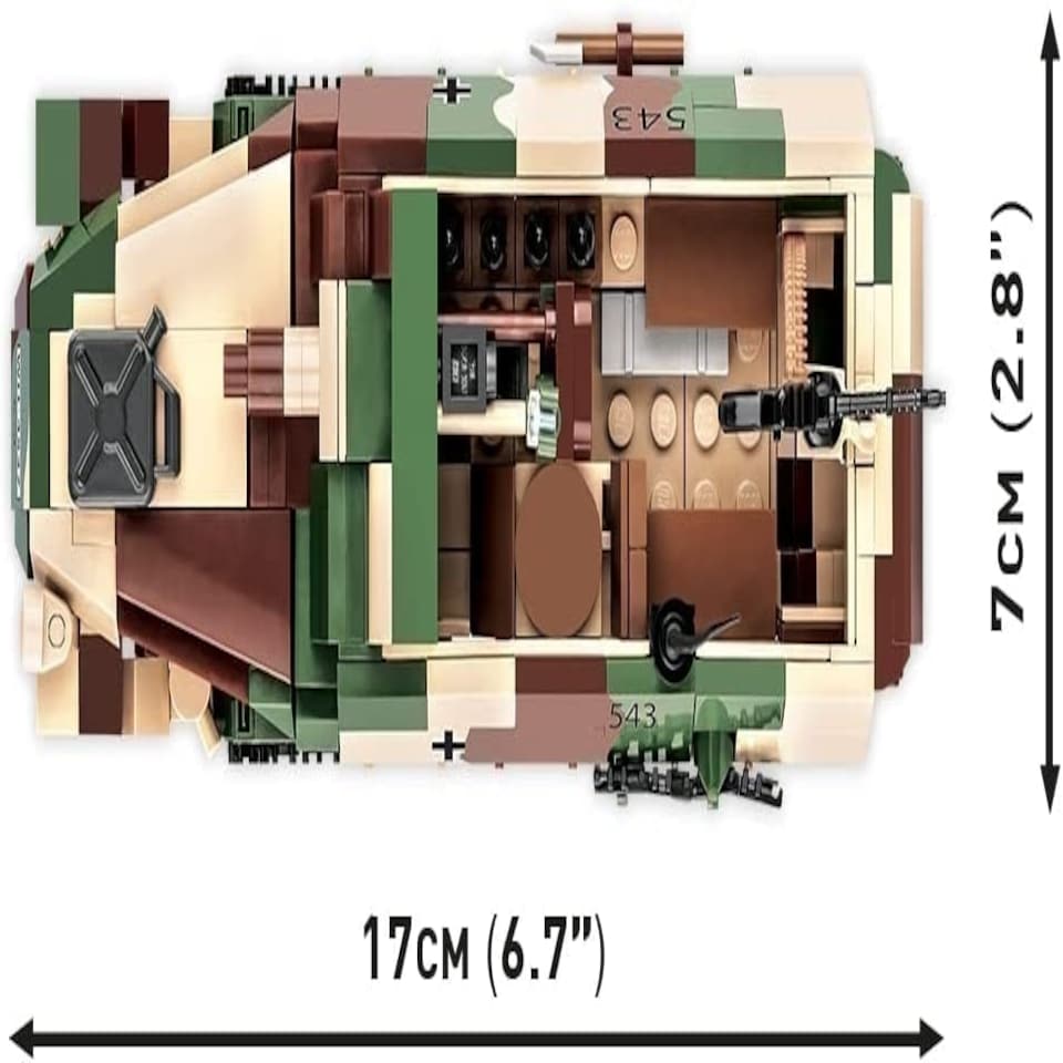 image 1 of Cobi - World War II - SD. KFZ 251/9 "Stummel" (485 Pieces)
