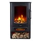 image 7 of Neo 1000W / 2000W Freestanding Electric Fire Stove Heater Burner Realistic Flame and Log Store | Black