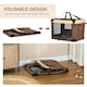 image 5 of PawHut 81cm Foldable Pet Carrier Bag Soft Travel Dog Crate for Medium Dogs Brown
