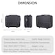 image 10 of 3 Piece Suitcase Set | Vanity Case + Cabin + Expandable Large Luggage