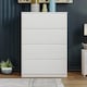 image 9 of Vida Designs Denver 4 Drawer Chest of Drawers Bedroom Storage, White