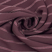 Wine Soft Polyester Crepe Fabric for Dressmaking, 115cm / 45" Wide - per metre