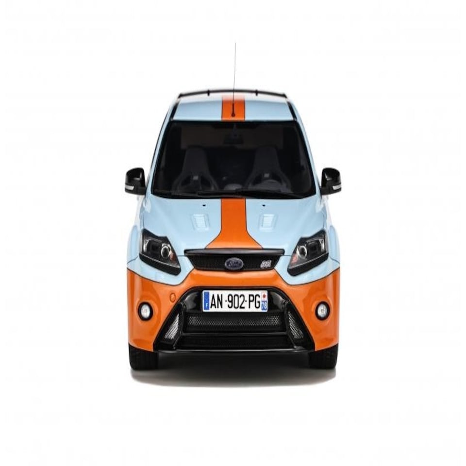 image 1 of 2010 Ford Focus MK2 RS Le Mans Blue and Orange 1:18 Scale Otto Mobile OT1011