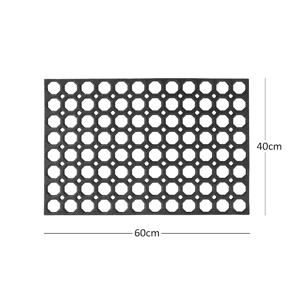 image 1 of Heavy Duty Non Slip Rubber Ring Entrance Doormat