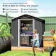 image 3 of Outsunny 6.5x3.5ft Metal Garden Shed for Garden, Dark Grey | Grey | Dark Grey | 191H x 194L x 107D cm