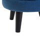 image 5 of Interiors by Premier Midnight Velvet Stool, Adjustable Living Room Footstool, Ergonomic Sofa Footstool