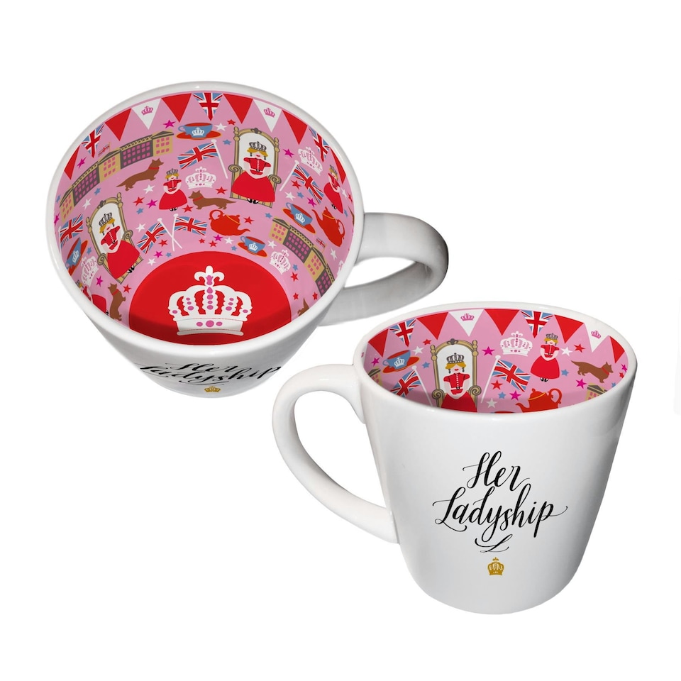 Two Up Two Down Ceramic Drinks Mug Her Ladyship 250ml | Multi | 27