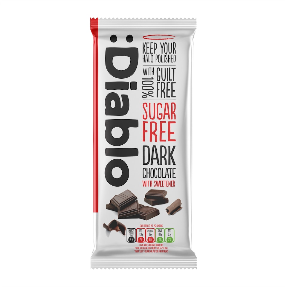Diablo Sugar Free Dark Chocolate Bar 85g