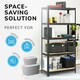 image 6 of Boltless 5 Tier Shelving Racking Heavy Duty Steel Shelf Unit Shed Garage Home Black Black