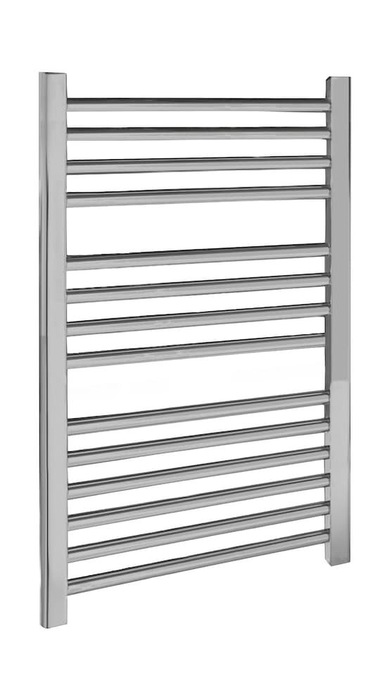 image 1 of Heated Vertical Towel Rail Straight Rails 679 BTU Chrome 700x 500mm | Silver | Chrome | 1