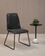 image 3 of Interiors by Premier Foundry Black Leather Effect Chair, Easy to Clean Outdoor Chair, Body Supportive High Back Accent Chair