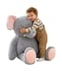 image 1 of The Magic Toy Shop Jumbo Elephant Soft Toy 100cm Giant Plush Stuffed Animal
