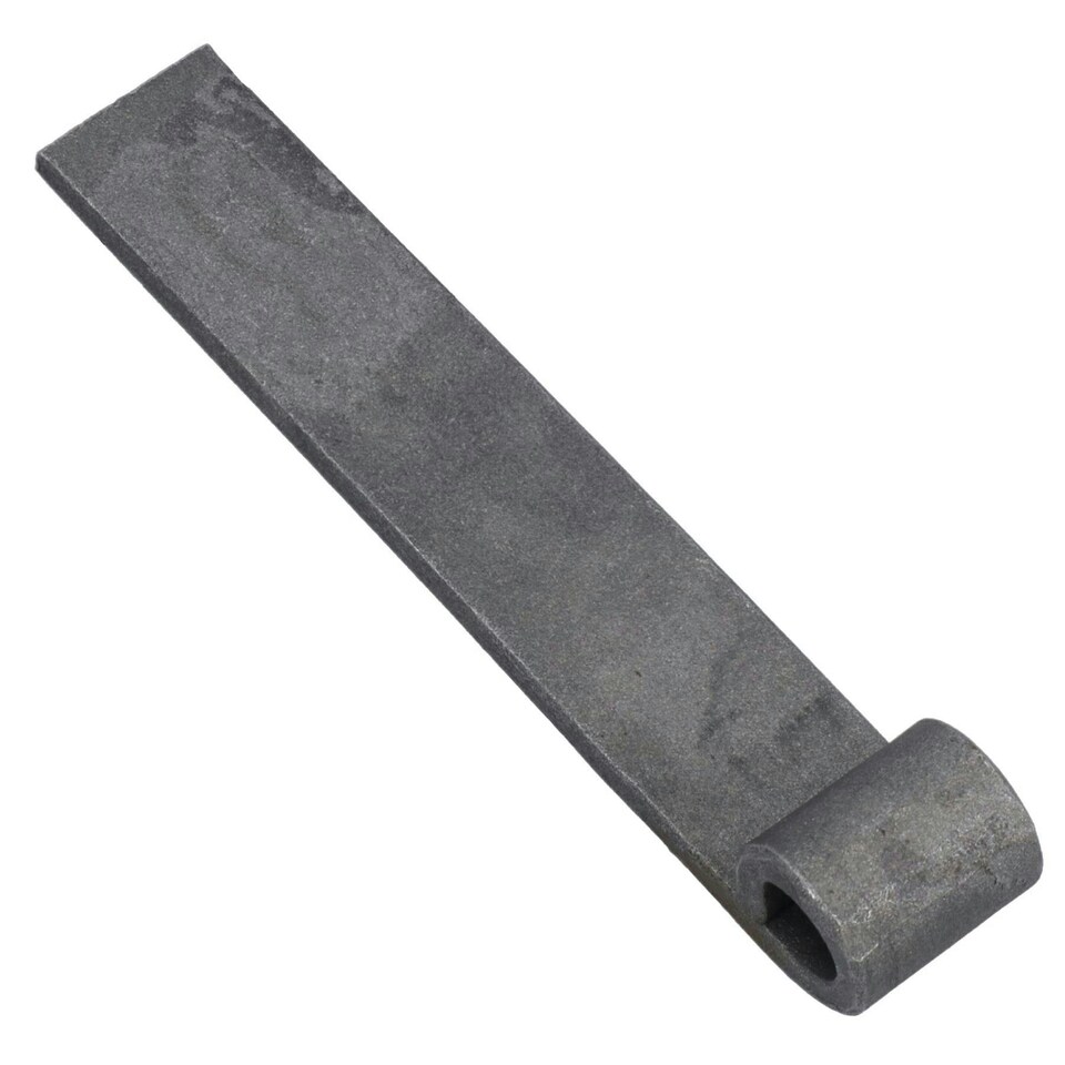 image 1 of Trailer Truck Tailgate Strap Hinge Self Colour 12.5mm Pin Weld On 150mm 10pc | Grey